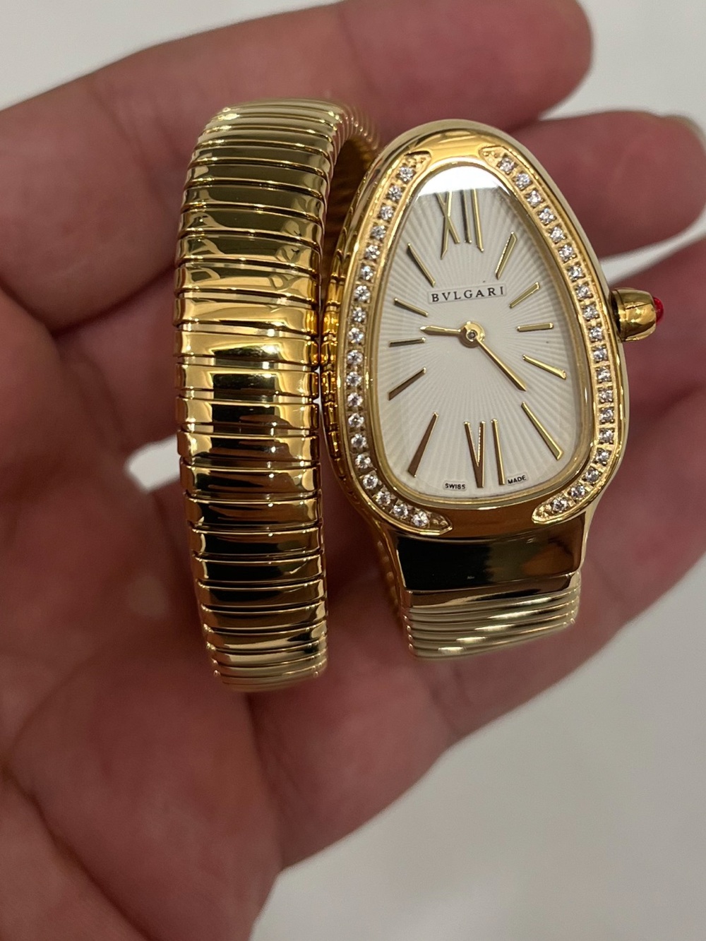 Bulgari Serpenti Tubogas Gold Tone Women's Watch - Gold